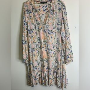 Tommy Hilfiger XL Summer White dress with Patel flowers